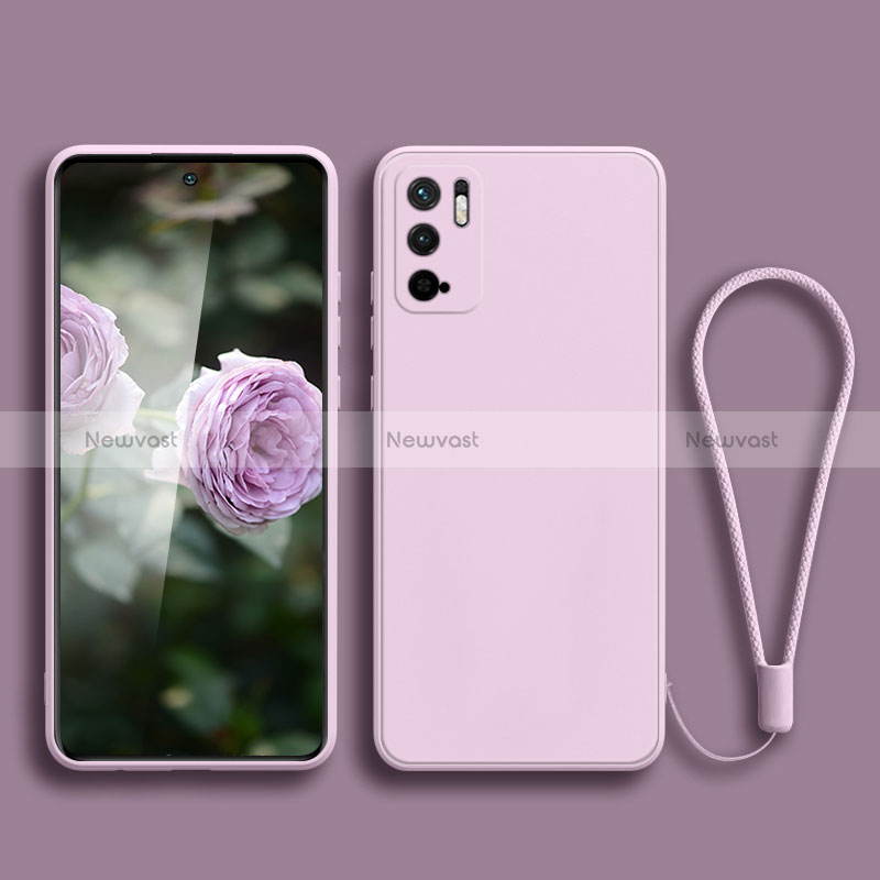 Ultra-thin Silicone Gel Soft Case 360 Degrees Cover YK2 for Xiaomi Redmi Note 10 5G Clove Purple