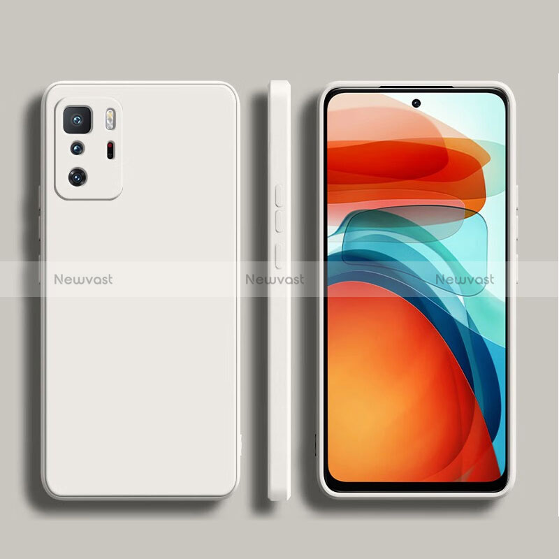 Ultra-thin Silicone Gel Soft Case 360 Degrees Cover YK2 for Xiaomi Redmi Note 10 Pro 5G White