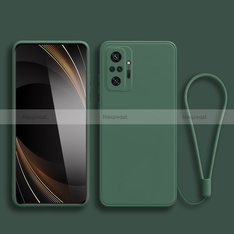 Ultra-thin Silicone Gel Soft Case 360 Degrees Cover YK2 for Xiaomi Redmi Note 10S 4G Midnight Green