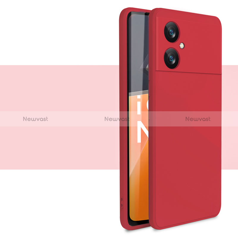 Ultra-thin Silicone Gel Soft Case 360 Degrees Cover YK2 for Xiaomi Redmi Note 11R 5G Red