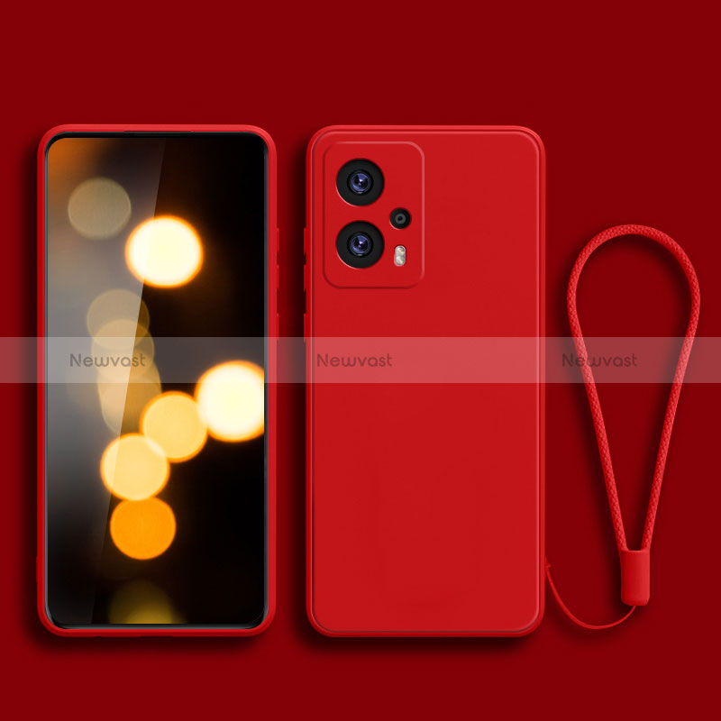 Ultra-thin Silicone Gel Soft Case 360 Degrees Cover YK2 for Xiaomi Redmi Note 11T Pro+ Plus 5G Red