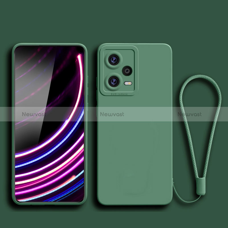 Ultra-thin Silicone Gel Soft Case 360 Degrees Cover YK2 for Xiaomi Redmi Note 12 Pro+ Plus 5G Midnight Green