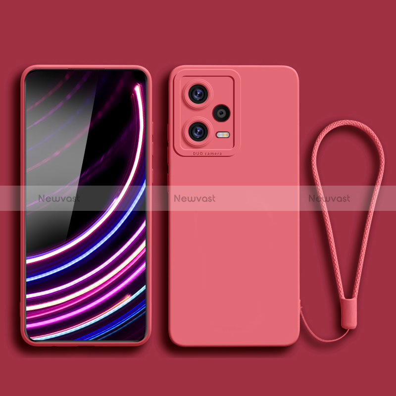 Ultra-thin Silicone Gel Soft Case 360 Degrees Cover YK2 for Xiaomi Redmi Note 12 Pro+ Plus 5G Red