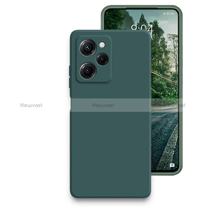 Ultra-thin Silicone Gel Soft Case 360 Degrees Cover YK2 for Xiaomi Redmi Note 12 Pro Speed 5G Green
