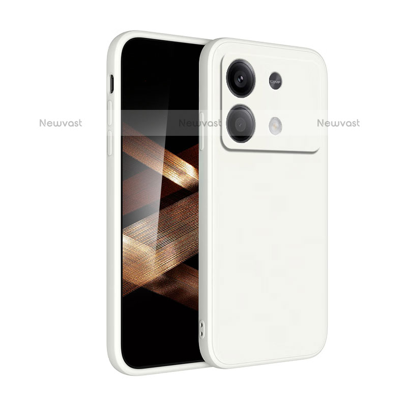 Ultra-thin Silicone Gel Soft Case 360 Degrees Cover YK2 for Xiaomi Redmi Note 13R Pro 5G White