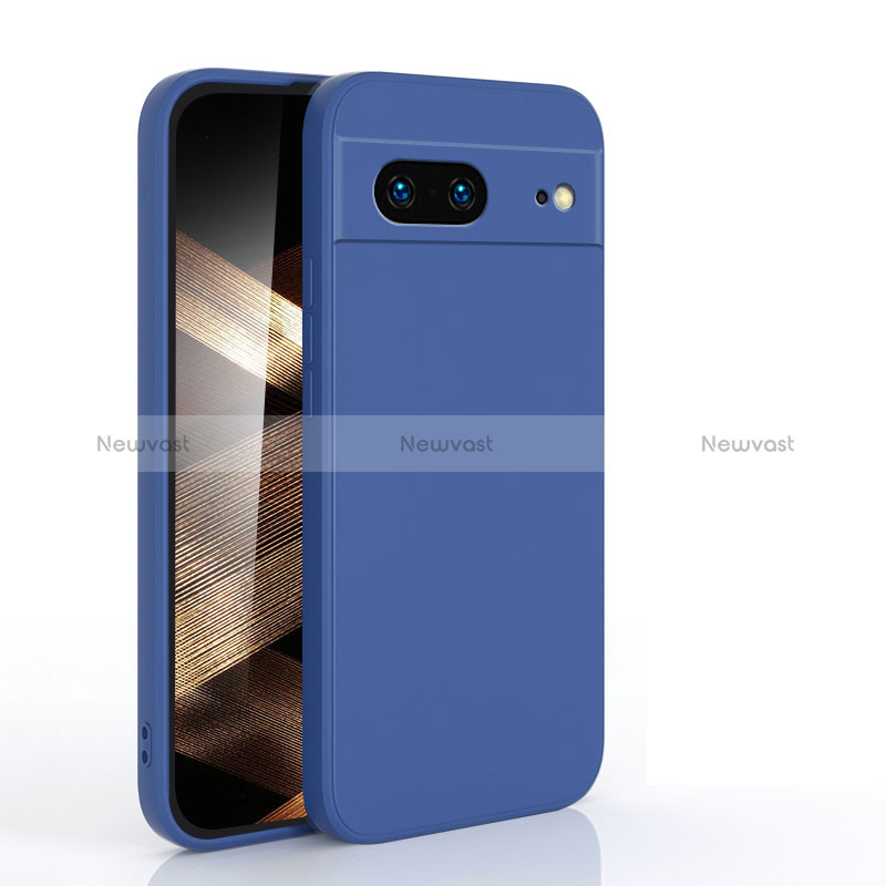 Ultra-thin Silicone Gel Soft Case 360 Degrees Cover YK3 for Google Pixel 7 5G Blue