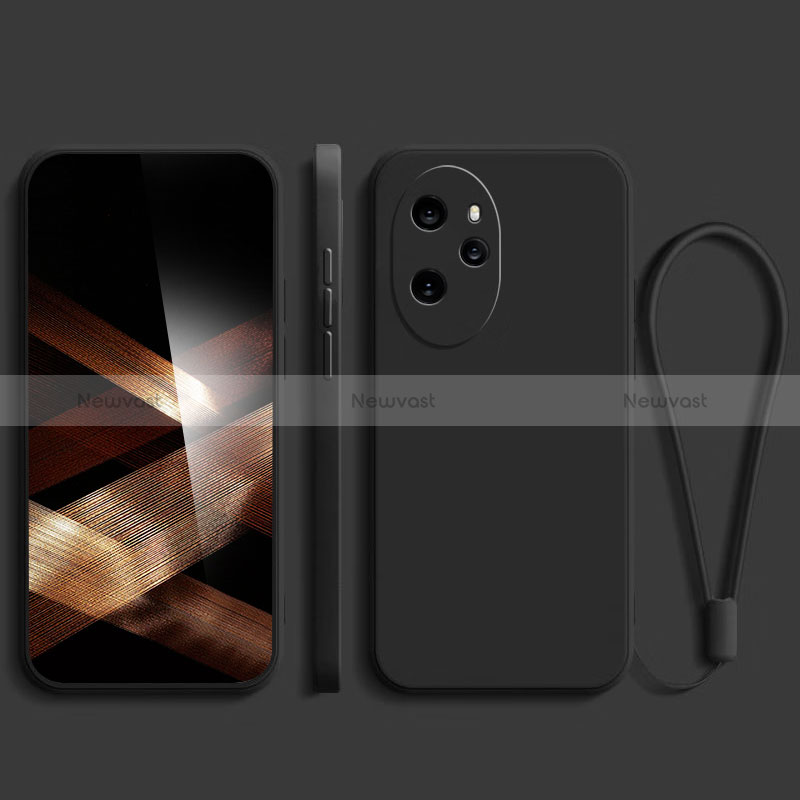 Ultra-thin Silicone Gel Soft Case 360 Degrees Cover YK3 for Huawei Honor 100 Pro 5G Black