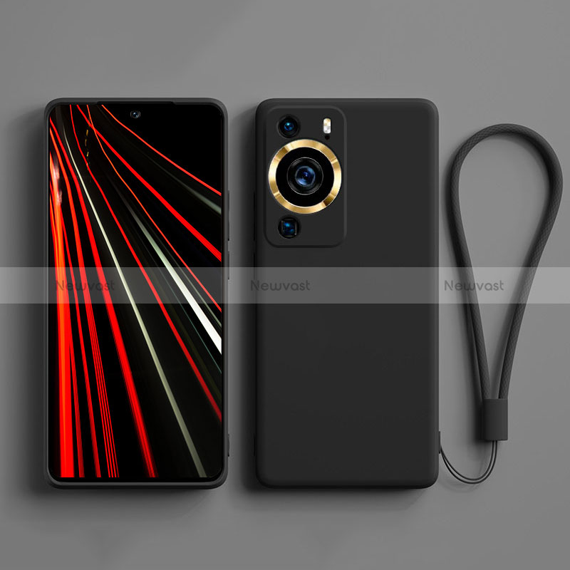 Ultra-thin Silicone Gel Soft Case 360 Degrees Cover YK3 for Huawei P60 Pro Black