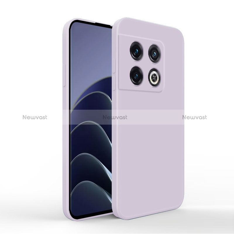 Ultra-thin Silicone Gel Soft Case 360 Degrees Cover YK3 for OnePlus 10 Pro 5G Clove Purple