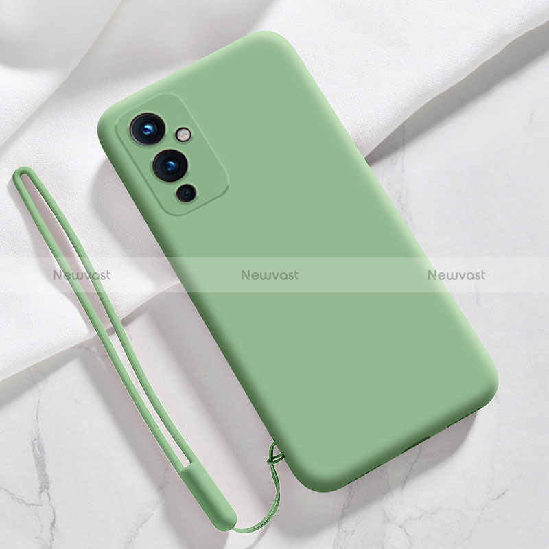 Ultra-thin Silicone Gel Soft Case 360 Degrees Cover YK3 for OnePlus 9 5G Green