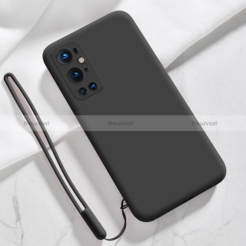 Ultra-thin Silicone Gel Soft Case 360 Degrees Cover YK3 for OnePlus 9 Pro 5G Black