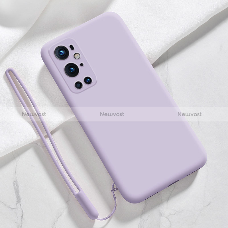 Ultra-thin Silicone Gel Soft Case 360 Degrees Cover YK3 for OnePlus 9 Pro 5G Clove Purple