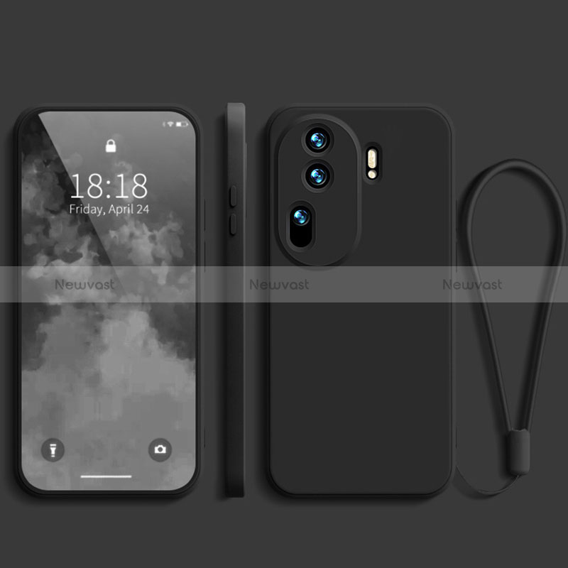 Ultra-thin Silicone Gel Soft Case 360 Degrees Cover YK3 for Oppo Reno11 Pro 5G Black