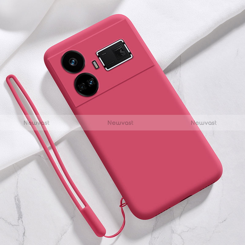 Ultra-thin Silicone Gel Soft Case 360 Degrees Cover YK3 for Realme GT Neo5 240W 5G Hot Pink