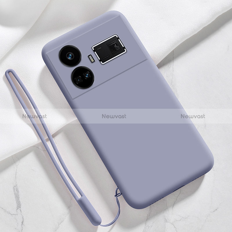 Ultra-thin Silicone Gel Soft Case 360 Degrees Cover YK3 for Realme GT Neo6 5G Lavender Gray
