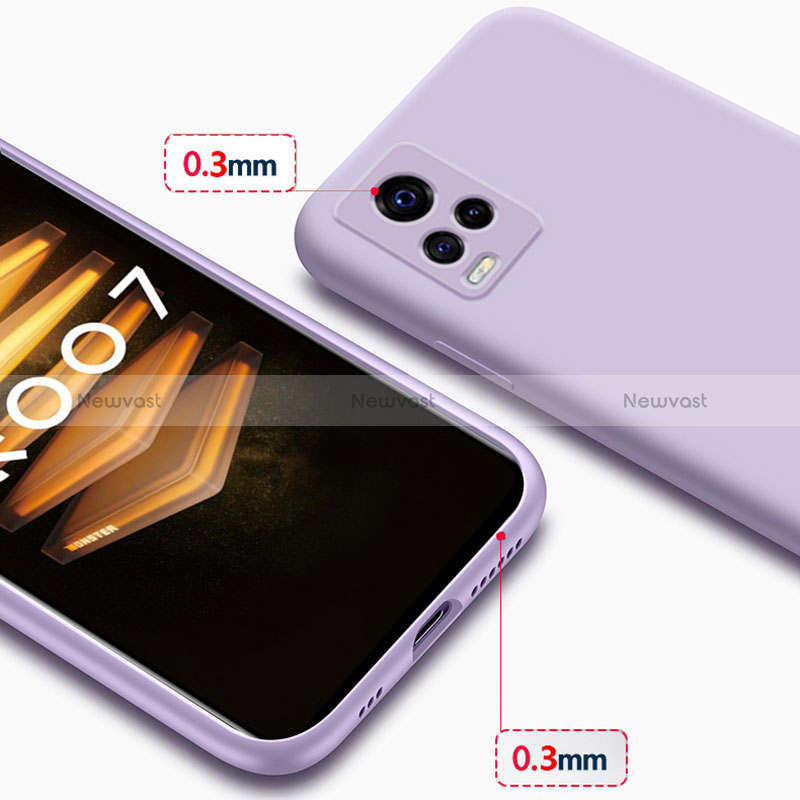 Ultra-thin Silicone Gel Soft Case 360 Degrees Cover YK3 for Vivo iQOO 7 5G