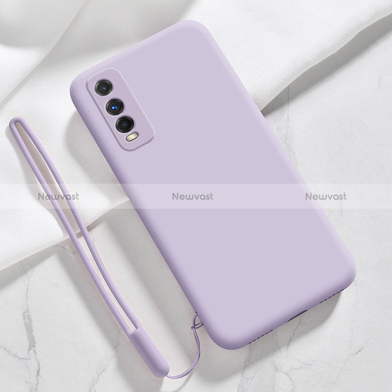 Ultra-thin Silicone Gel Soft Case 360 Degrees Cover YK3 for Vivo iQOO U1 Clove Purple