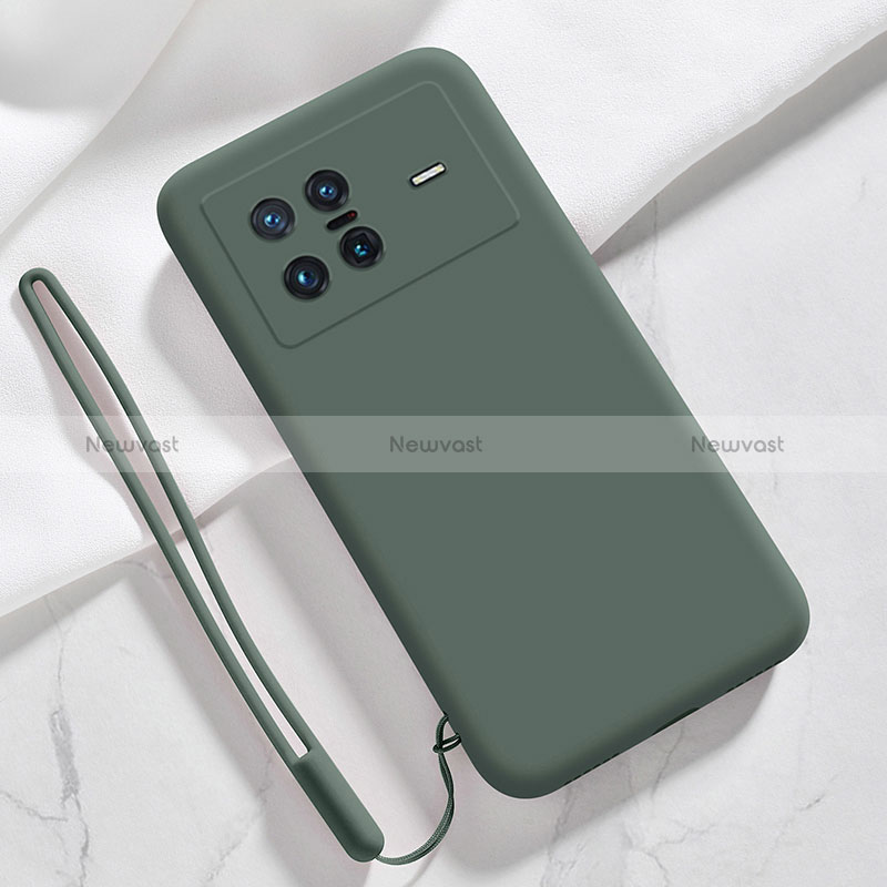 Ultra-thin Silicone Gel Soft Case 360 Degrees Cover YK3 for Vivo X Note Midnight Green