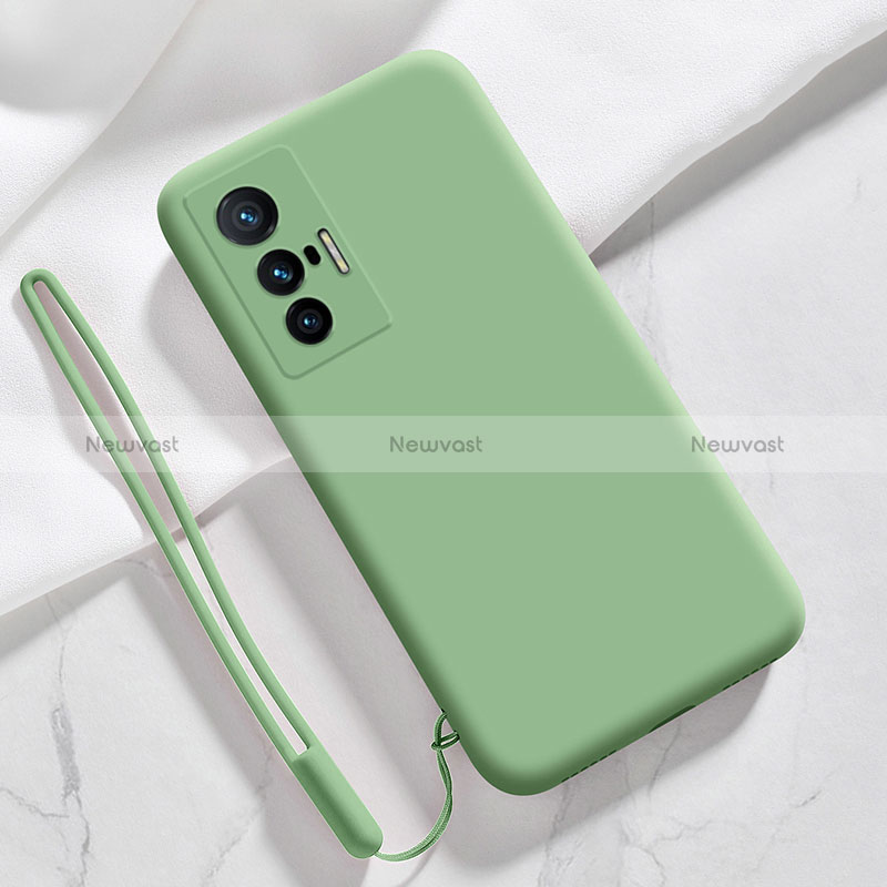 Ultra-thin Silicone Gel Soft Case 360 Degrees Cover YK3 for Vivo X70 5G Green