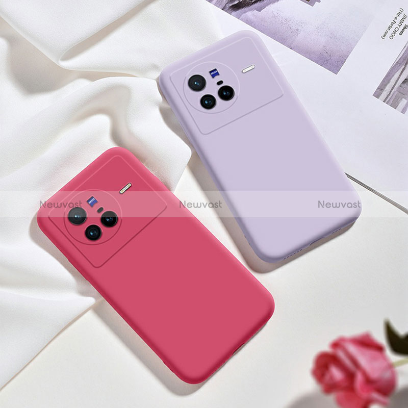 Ultra-thin Silicone Gel Soft Case 360 Degrees Cover YK3 for Vivo X80 5G