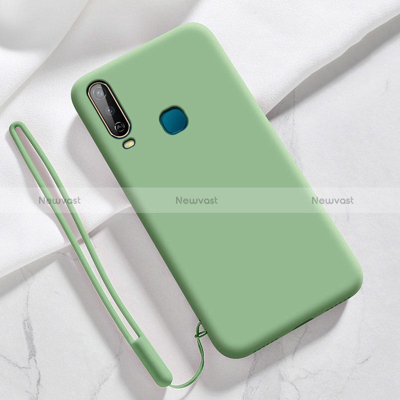 Ultra-thin Silicone Gel Soft Case 360 Degrees Cover YK3 for Vivo Y11 Green