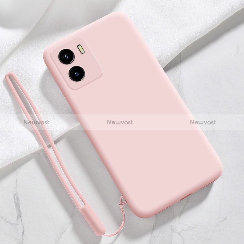 Ultra-thin Silicone Gel Soft Case 360 Degrees Cover YK3 for Vivo Y32t Pink