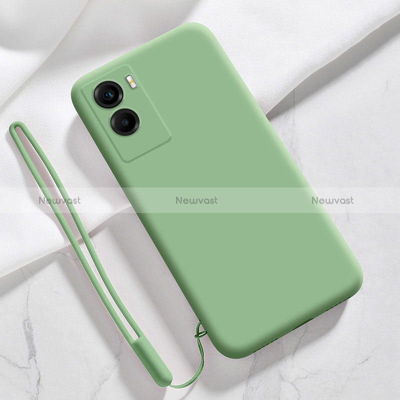 Ultra-thin Silicone Gel Soft Case 360 Degrees Cover YK3 for Vivo Y55s (2021) Green