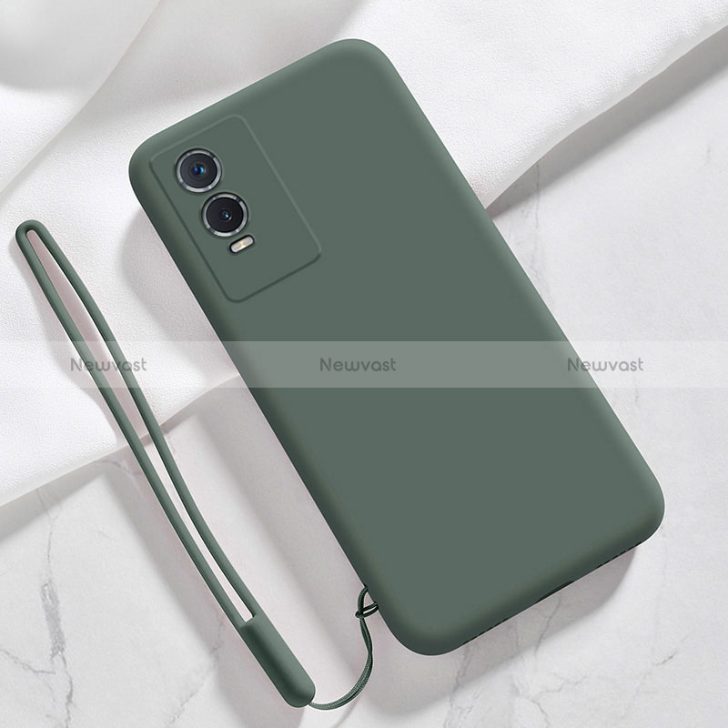 Ultra-thin Silicone Gel Soft Case 360 Degrees Cover YK3 for Vivo Y76s 5G