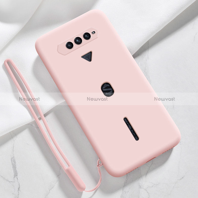 Ultra-thin Silicone Gel Soft Case 360 Degrees Cover YK3 for Xiaomi Black Shark 4 5G Pink