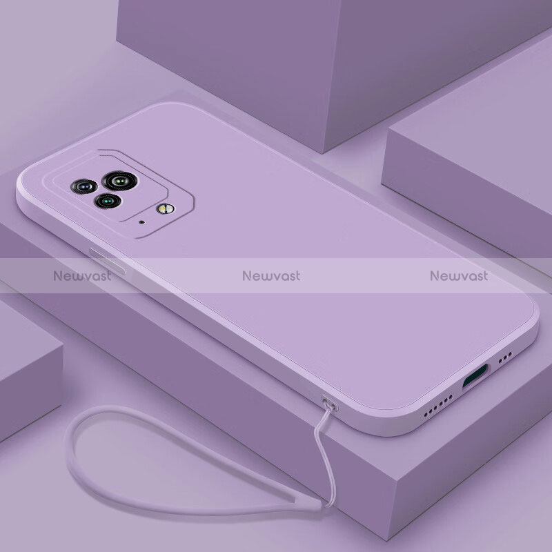 Ultra-thin Silicone Gel Soft Case 360 Degrees Cover YK3 for Xiaomi Black Shark 5 5G Purple