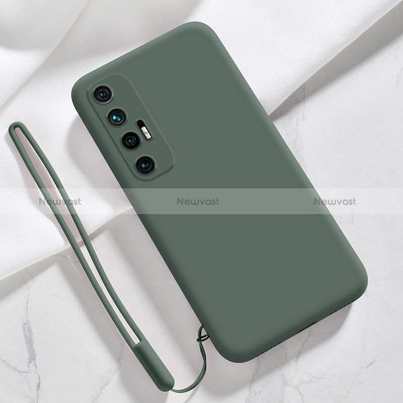 Ultra-thin Silicone Gel Soft Case 360 Degrees Cover YK3 for Xiaomi Mi 10S 5G Midnight Green