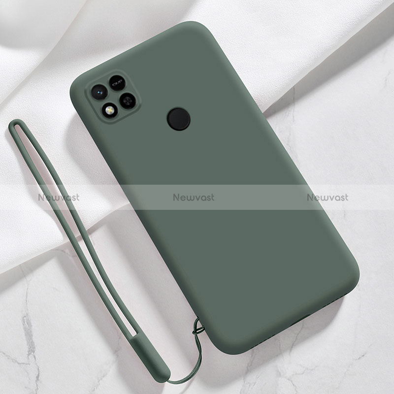 Ultra-thin Silicone Gel Soft Case 360 Degrees Cover YK3 for Xiaomi POCO C3 Midnight Green