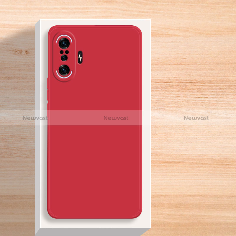 Ultra-thin Silicone Gel Soft Case 360 Degrees Cover YK3 for Xiaomi Poco F3 GT 5G Red