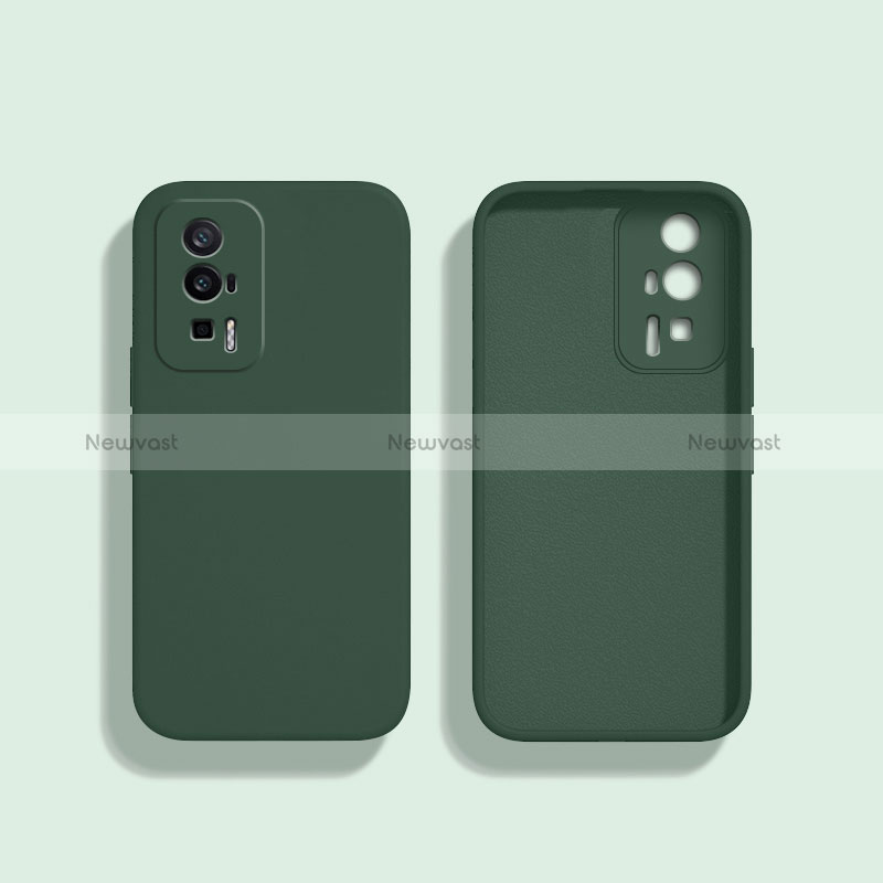 Ultra-thin Silicone Gel Soft Case 360 Degrees Cover YK3 for Xiaomi Poco F5 Pro 5G Midnight Green