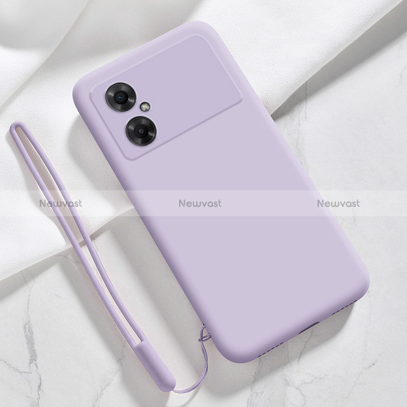 Ultra-thin Silicone Gel Soft Case 360 Degrees Cover YK3 for Xiaomi Poco M4 5G Purple