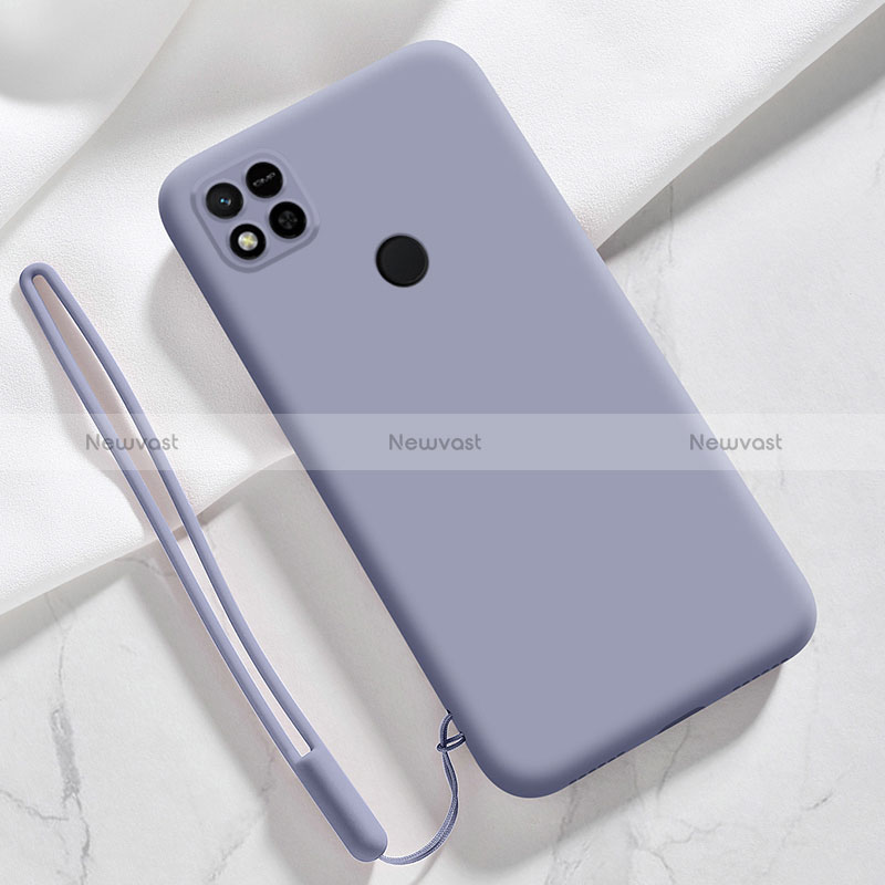 Ultra-thin Silicone Gel Soft Case 360 Degrees Cover YK3 for Xiaomi Redmi 10A 4G Lavender Gray
