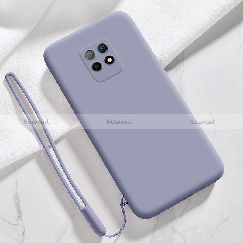 Ultra-thin Silicone Gel Soft Case 360 Degrees Cover YK3 for Xiaomi Redmi 10X Pro 5G Lavender Gray