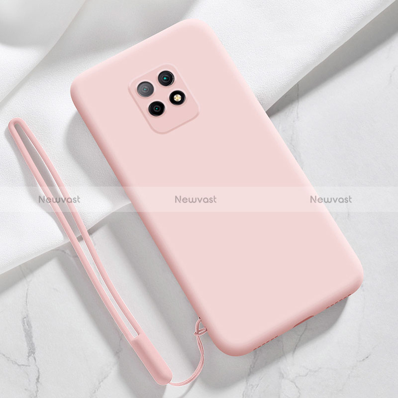 Ultra-thin Silicone Gel Soft Case 360 Degrees Cover YK3 for Xiaomi Redmi 10X Pro 5G Pink