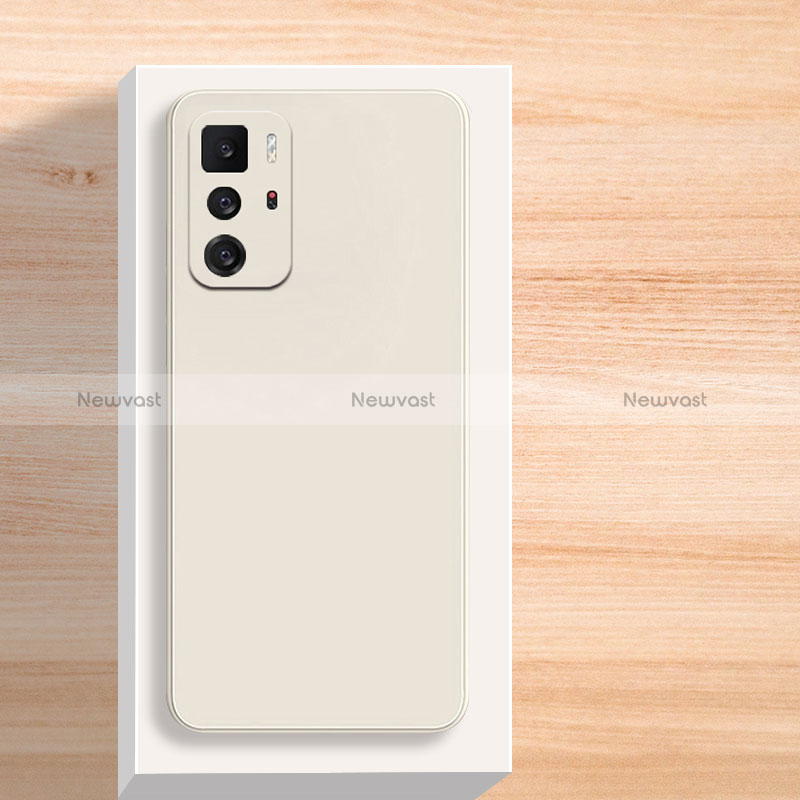 Ultra-thin Silicone Gel Soft Case 360 Degrees Cover YK3 for Xiaomi Redmi Note 10 Pro 5G White