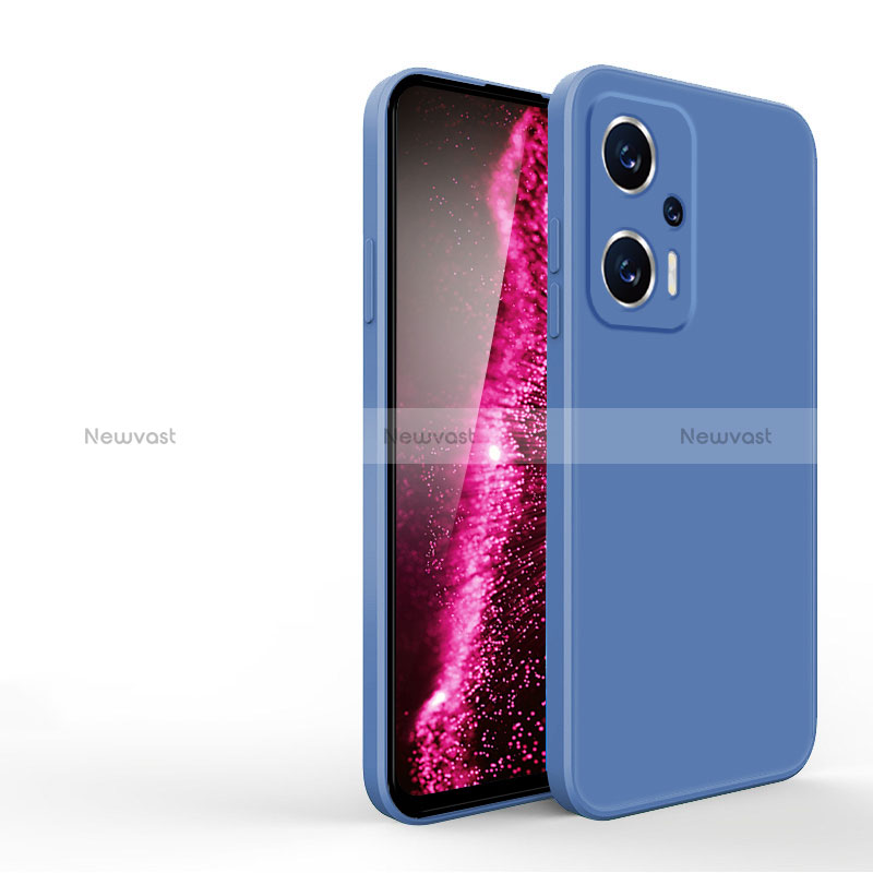 Ultra-thin Silicone Gel Soft Case 360 Degrees Cover YK3 for Xiaomi Redmi Note 11T Pro+ Plus 5G Blue