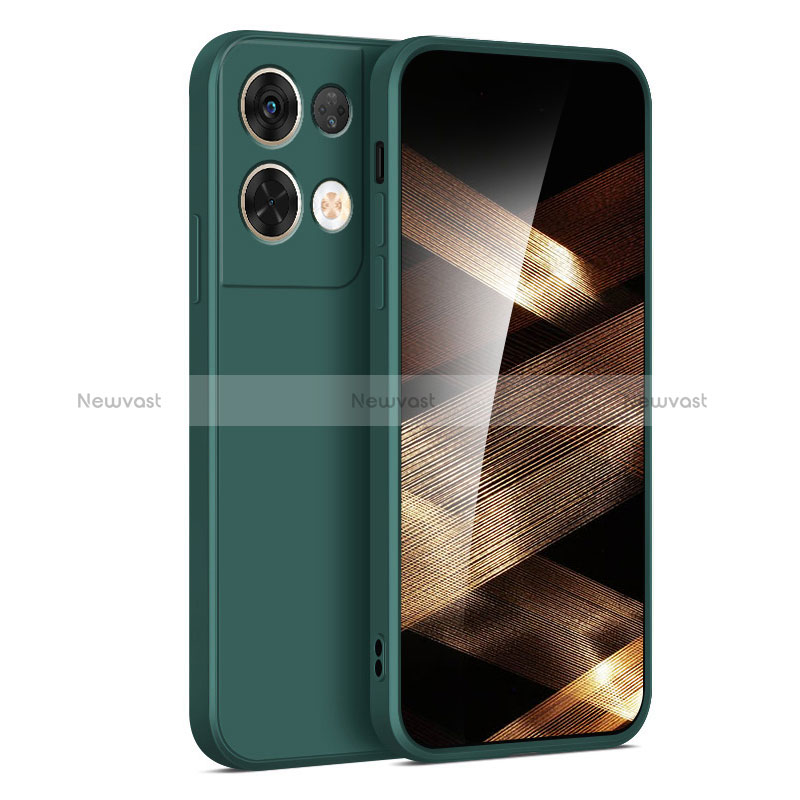 Ultra-thin Silicone Gel Soft Case 360 Degrees Cover YK3 for Xiaomi Redmi Note 13 5G Midnight Green