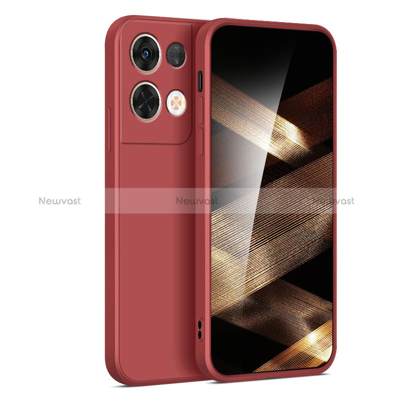 Ultra-thin Silicone Gel Soft Case 360 Degrees Cover YK3 for Xiaomi Redmi Note 13 5G Red