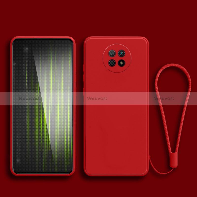 Ultra-thin Silicone Gel Soft Case 360 Degrees Cover YK3 for Xiaomi Redmi Note 9 5G Red