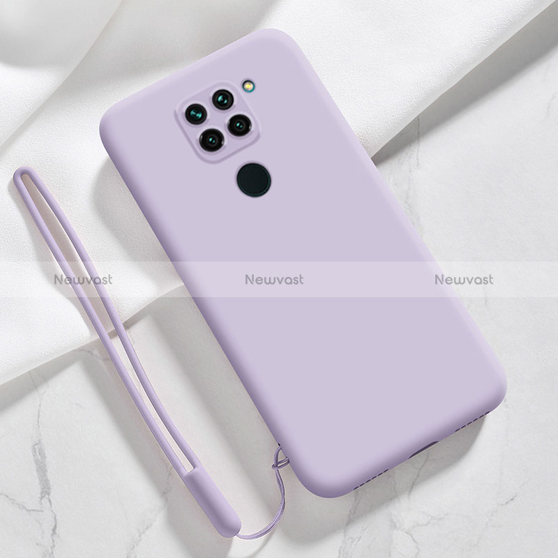 Ultra-thin Silicone Gel Soft Case 360 Degrees Cover YK3 for Xiaomi Redmi Note 9 Clove Purple