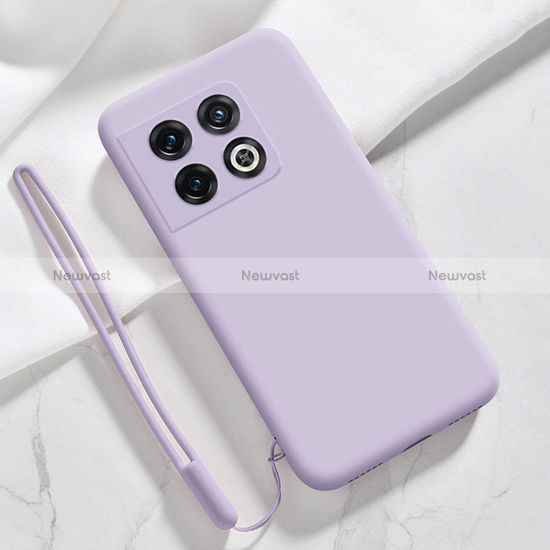 Ultra-thin Silicone Gel Soft Case 360 Degrees Cover YK4 for OnePlus 10 Pro 5G Clove Purple