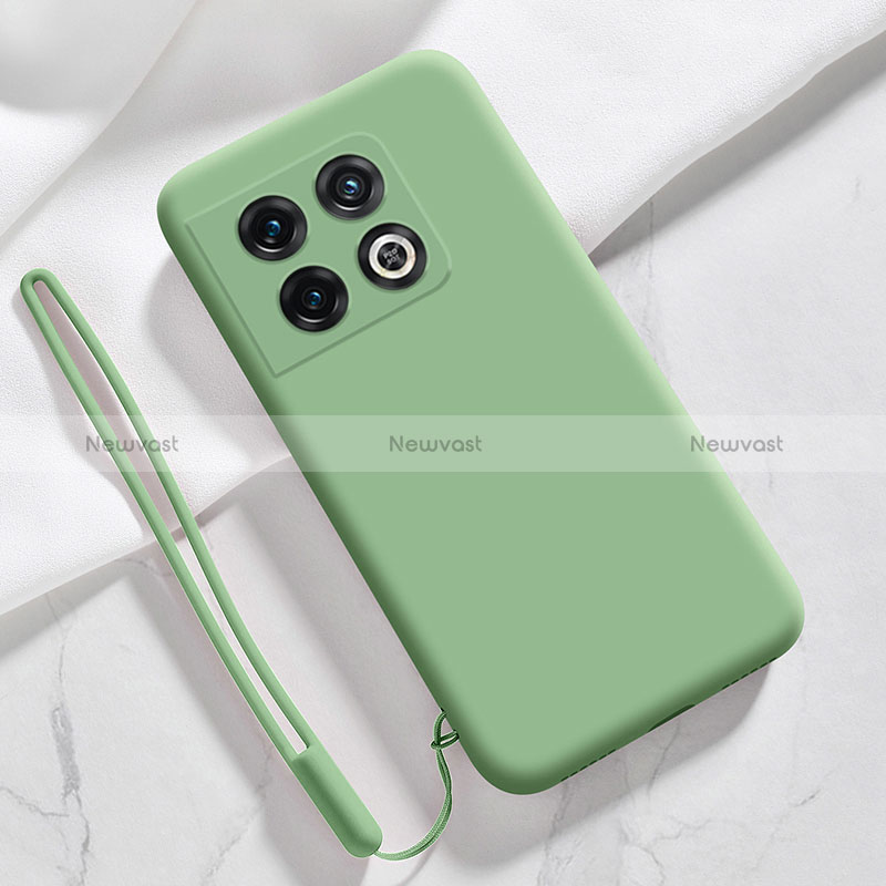 Ultra-thin Silicone Gel Soft Case 360 Degrees Cover YK4 for OnePlus 10 Pro 5G Green