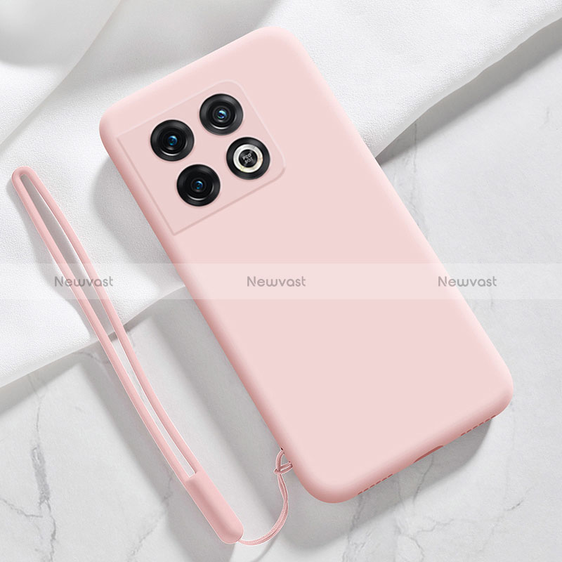 Ultra-thin Silicone Gel Soft Case 360 Degrees Cover YK4 for OnePlus 10 Pro 5G Pink