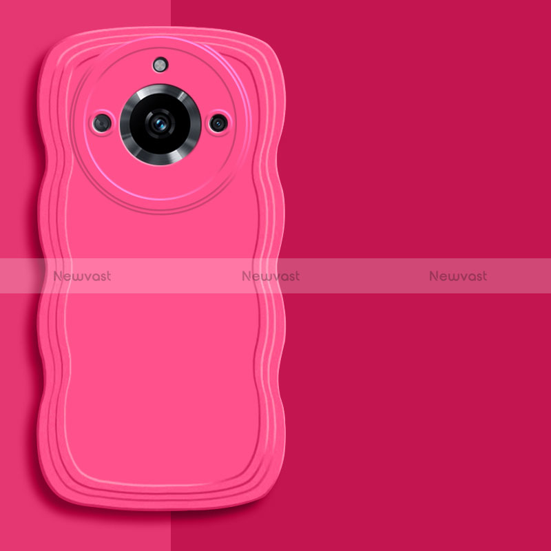 Ultra-thin Silicone Gel Soft Case 360 Degrees Cover YK4 for Realme 11 Pro 5G Hot Pink