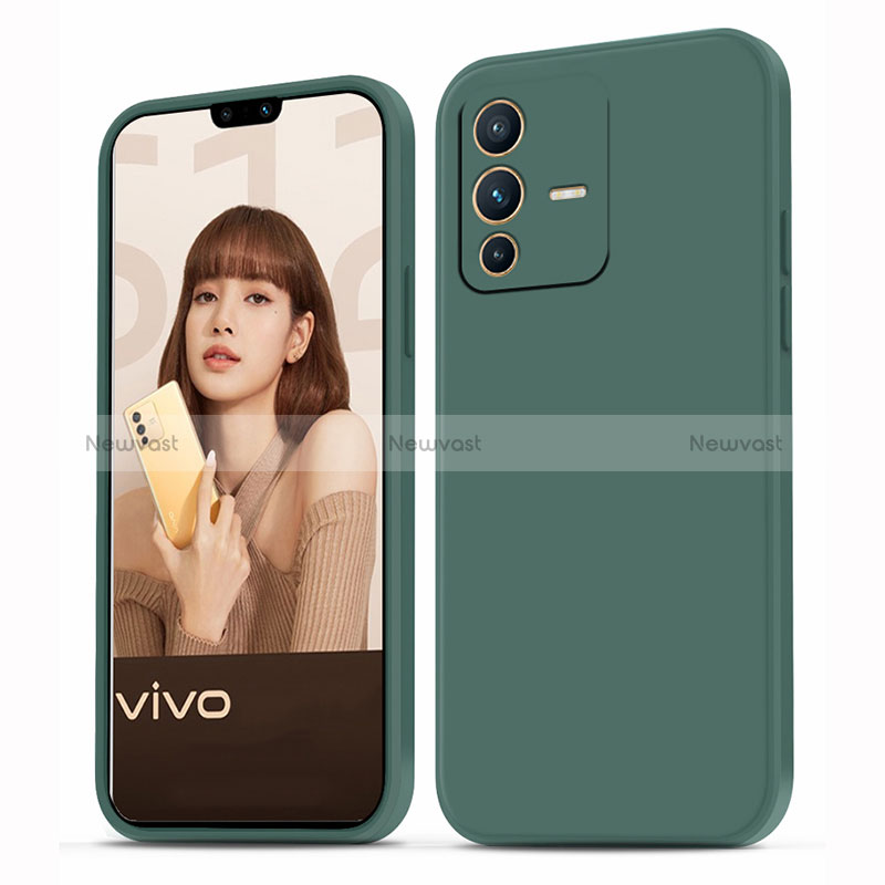 Ultra-thin Silicone Gel Soft Case 360 Degrees Cover YK4 for Vivo V23 5G