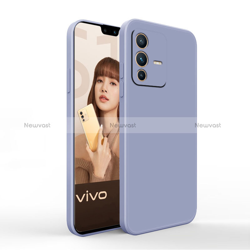 Ultra-thin Silicone Gel Soft Case 360 Degrees Cover YK4 for Vivo V23 5G